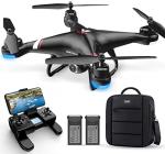 TENSSENX GPS Drone with HD Camera and 2 Batteries