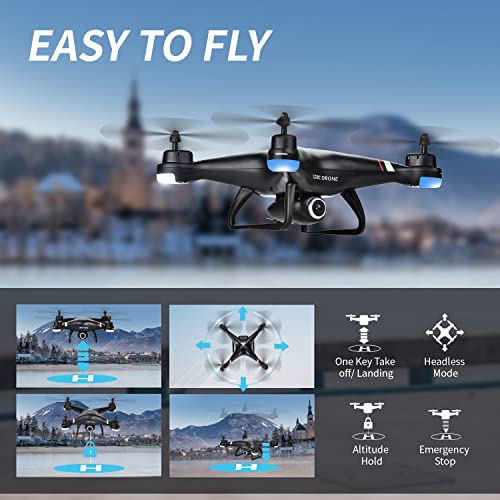 TENSSENX GPS Drone with HD Camera and 2 Batteries
