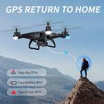 TENSSENX GPS Drone with HD Camera and 2 Batteries