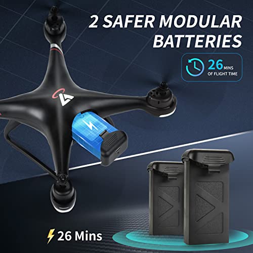 TENSSENX GPS Drone with HD Camera and 2 Batteries