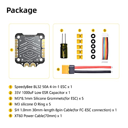 SpeedyBee 50A 4in1 ESC with Heat Sink
