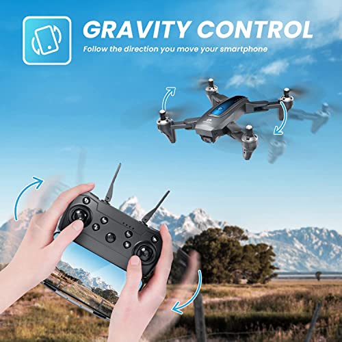 DEERC D10 Foldable Drone: 2K FPV Camera, Easy Control