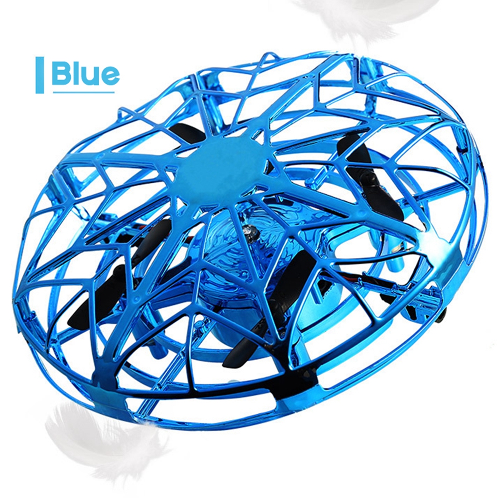 Blue 360° LED Hand Drone for All Ages