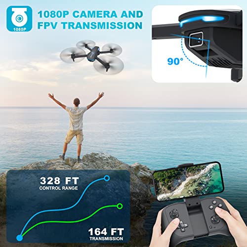 1080P Camera Drone with Voice Control and Gestures