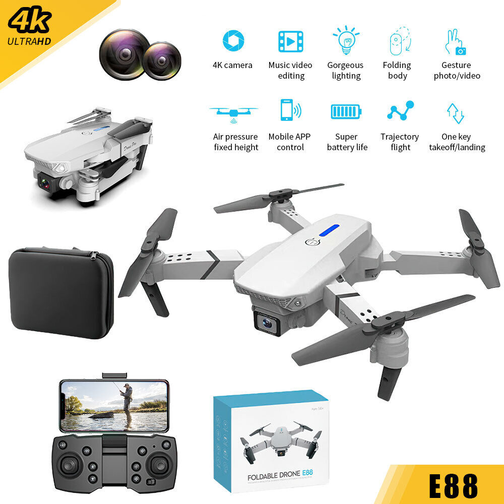 4DRC V9 Foldable Dual Camera Drone with 4k HD