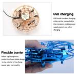 Blue 360° LED Hand Drone for All Ages