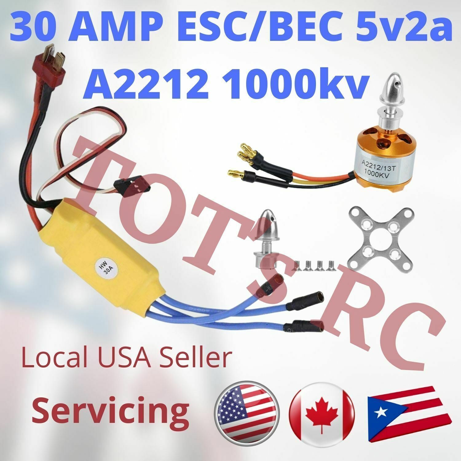 1000KV Motor and 30AMP ESC Combo