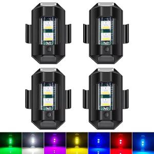 4PCS Rechargeable LED Strobe Lights for Drones