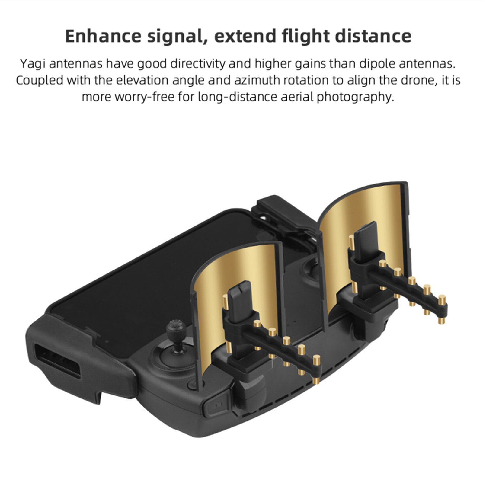 Yagi-UDA Antenna Range Extender for DJI Drones