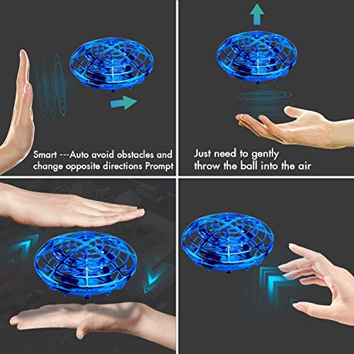 BlueFire UFO Drone, Mini Flying Drone with LED Lights