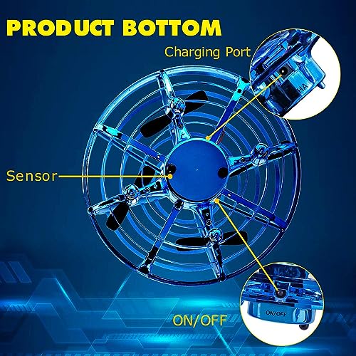 BlueFire UFO Drone, Mini Flying Drone with LED Lights
