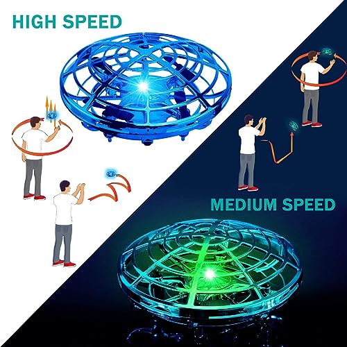 BlueFire UFO Drone, Mini Flying Drone with LED Lights