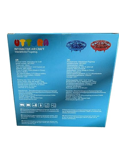 BlueFire UFO Drone, Mini Flying Drone with LED Lights