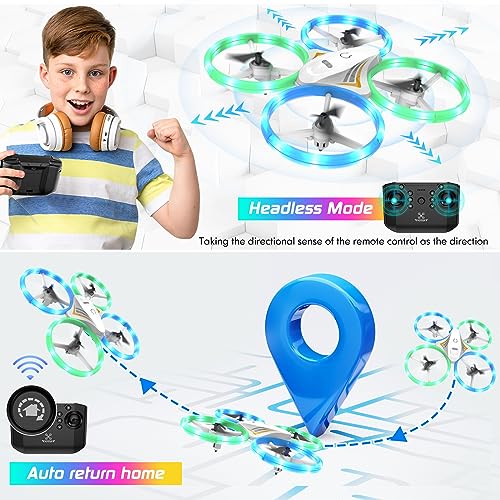 Mini Drone for Kids, Colorful Led Quadcopter