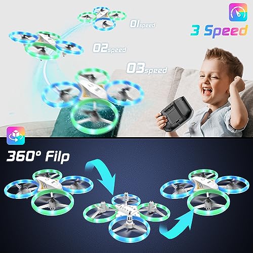 Mini Drone for Kids, Colorful Led Quadcopter
