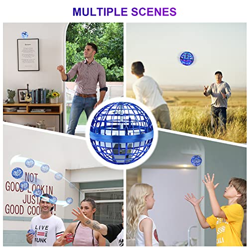 Magic Controller Mini Drone, Boomerang Spinner - Blue