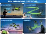 Foldable Mini Drone with HD Camera - Green