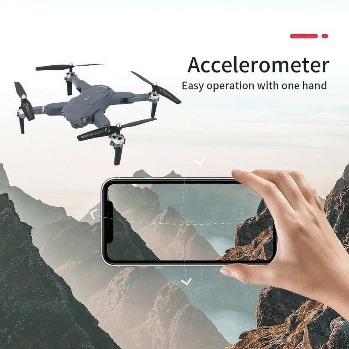 Professional 4K Drone with Adjustable Camera & 3 Batteries