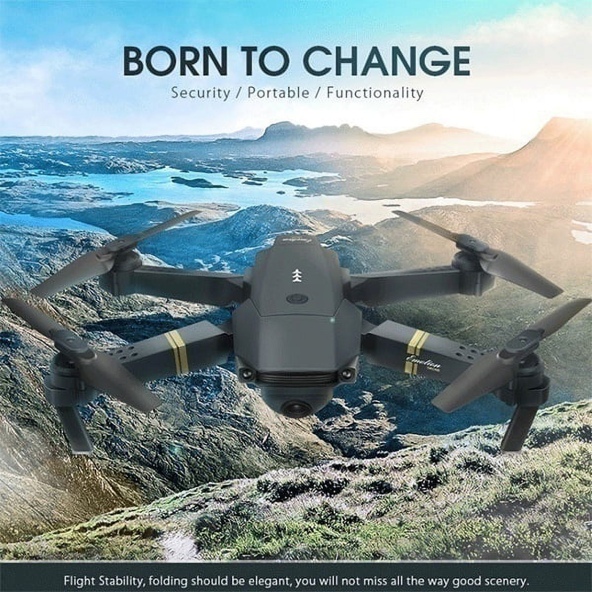 Professional 4K Drone with Adjustable Camera & 3 Batteries