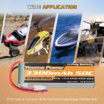 11.1V Lipo Battery Pack for RC Drones (2 Packs)