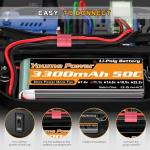 11.1V Lipo Battery Pack for RC Drones (2 Packs)