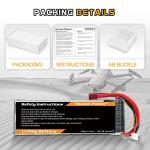 11.1V Lipo Battery Pack for RC Drones (2 Packs)