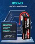 HOOVO 2S LiPo Battery 7.4V 5200mAh for RC