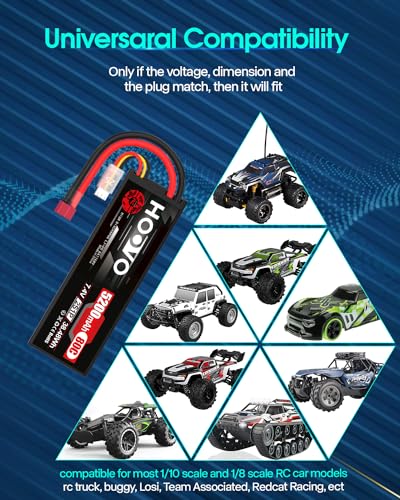 HOOVO 2S LiPo Battery 7.4V 5200mAh for RC