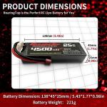 2S 4500mAh 7.4V Lipo Battery Pack- Deans Connector (2 Pcs)