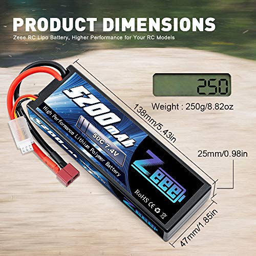 Zeee 2S 5200mAh 50C Battery for RC Drones