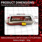 RoaringTop Lipo Battery - 2200mAh 3S 35C