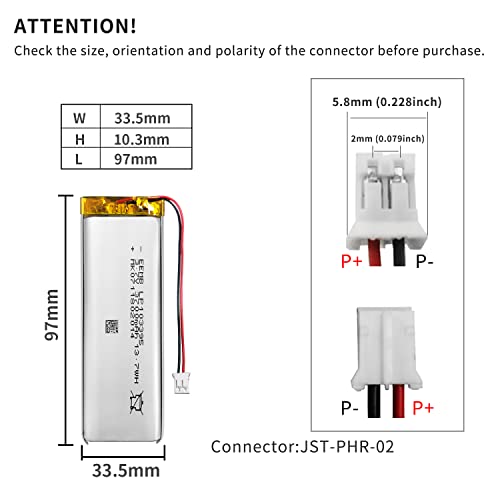 Lipo Rechargeable Battery Pack for LED and Wireless Devices