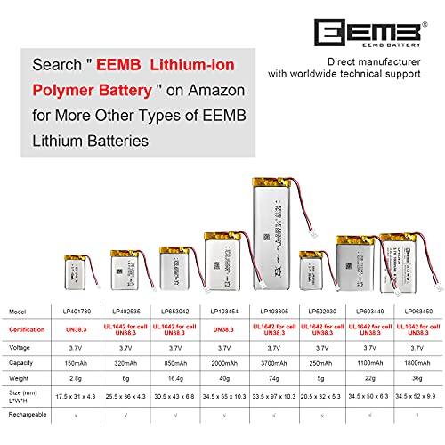 Lipo Rechargeable Battery Pack for LED and Wireless Devices