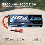 Zeee 2S Lipo Battery 5200mAh 7.4V 100C - High-performance RC drone battery