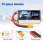Zeee 3S 1500mAh 11.1V 120C Lipo Battery