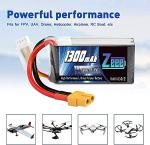 Zeee 3S 1300mAh 11.1V 120C Battery for RC Drones