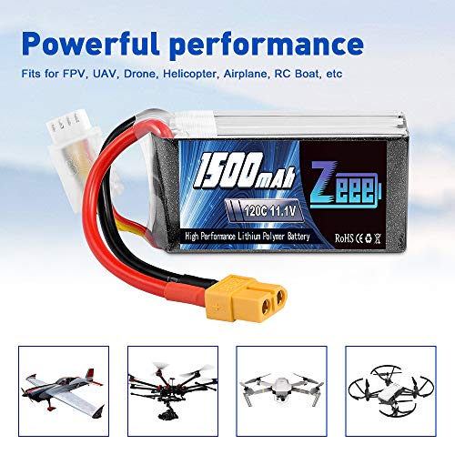 Zeee 3S 1500mAh 11.1V 120C Lipo Battery