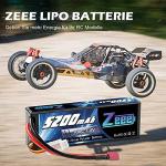 Zeee 2S Lipo Battery 5200mAh 7.4V 100C - High-performance RC drone battery