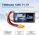 Zeee 3S 1300mAh 11.1V 120C Battery for RC Drones