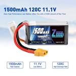 Zeee 3S 1500mAh 11.1V 120C Lipo Battery