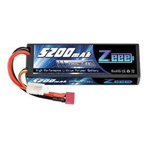 Zeee 2S Lipo Battery 7.4V 100C 5200mAh for RC Vehicles