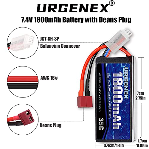 URGENEX 2S Lipo Battery - High Performance Drone Batteries