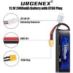 URGENEX High Discharge Rate 3S RC Drone Batteries