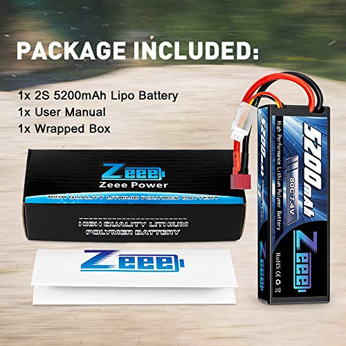 Zeee 5200mAh 7.4V 80C Drone Battery