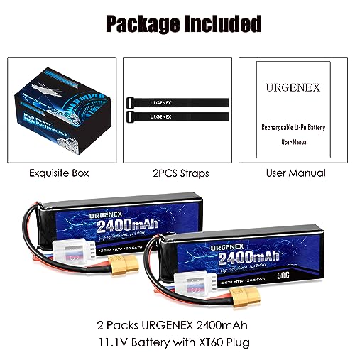 URGENEX High Discharge Rate 3S RC Drone Batteries