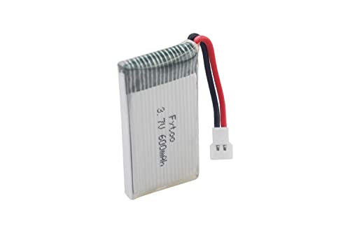 ZYGY 4pcs 3.7V 600mAh Battery & Charger for RC Drones
