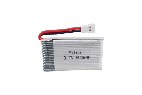 ZYGY 4pcs 3.7V 600mAh Battery & Charger for RC Drones