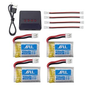 Quadcopter Drone Battery Charger with 4 Li-ion Batteries