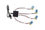 Quadcopter Drone Battery Charger with 4 Li-ion Batteries