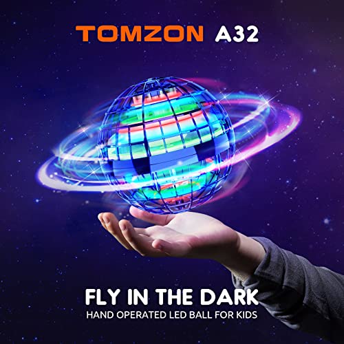Tomzon Flying Ball Hand Controlled Boomerang Drone (Blue)